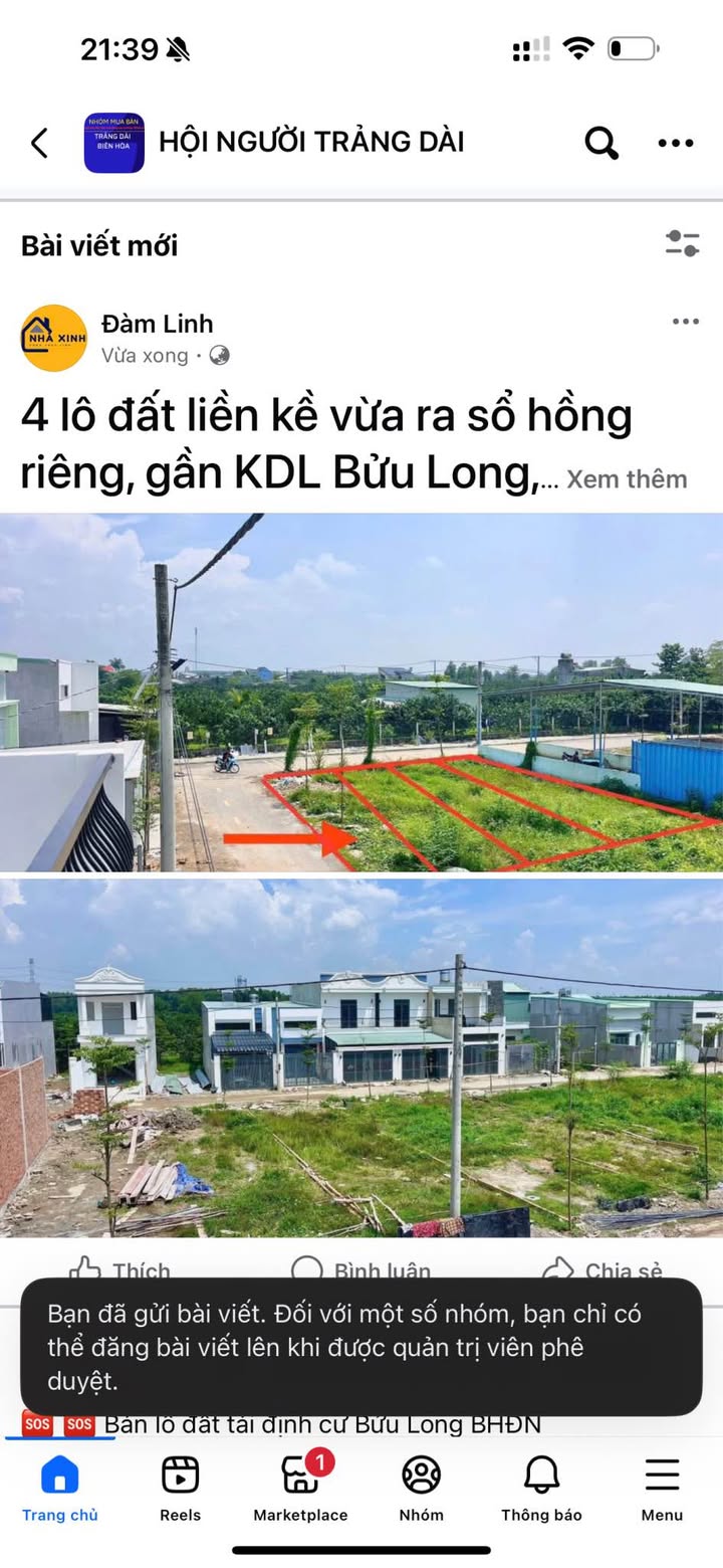 Đất nền Biên Hòa 100m² giá 1.05 tỷ - Sổ hồng riêng, vay 75% ngân hàng!