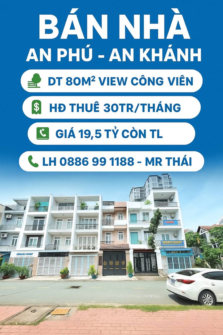 Bán nhà mặt tiền Đường số, KĐT An Phú An Khánh, Q.2 - Đầu tư sinh lời ngay!
