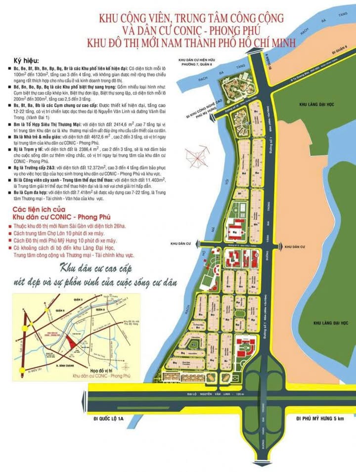 Đất nền khu dân cư Conic, Phong Phú, 147m² giá 10.29 tỷ - Đầu tư sinh lời tốt!