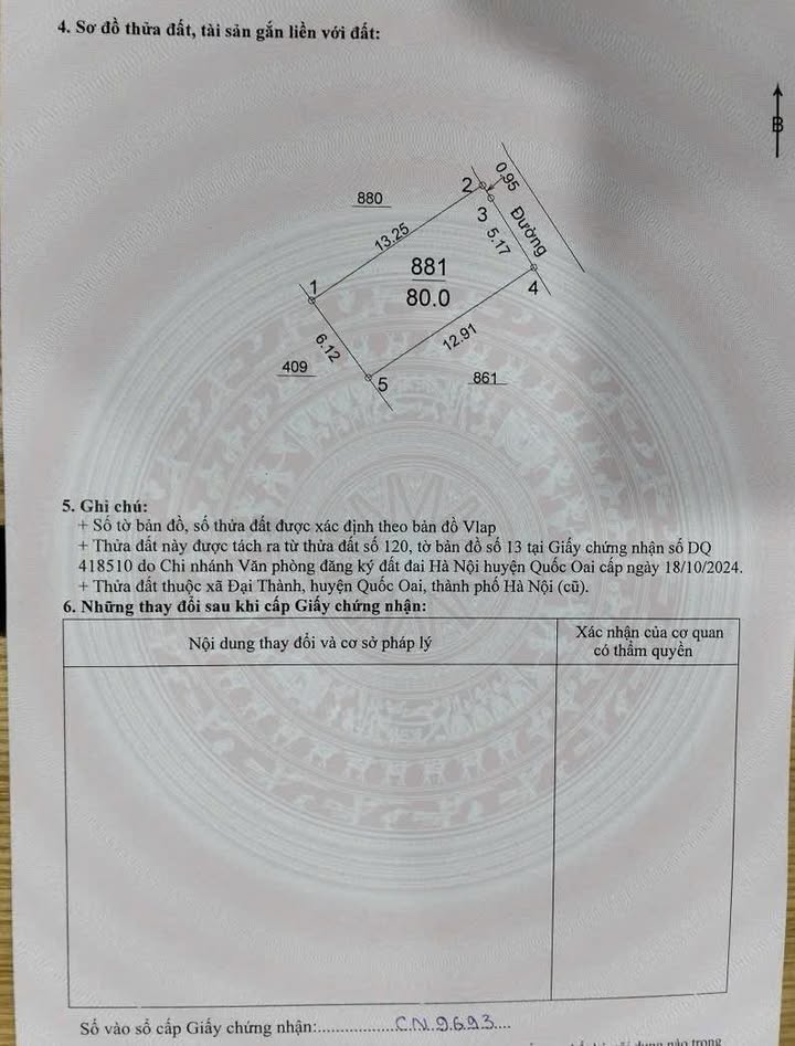Đất nền Tình Lam, Quốc Oai 80m² giá 3.15 tỷ - Sổ đỏ chính chủ, đầu tư sinh lời!