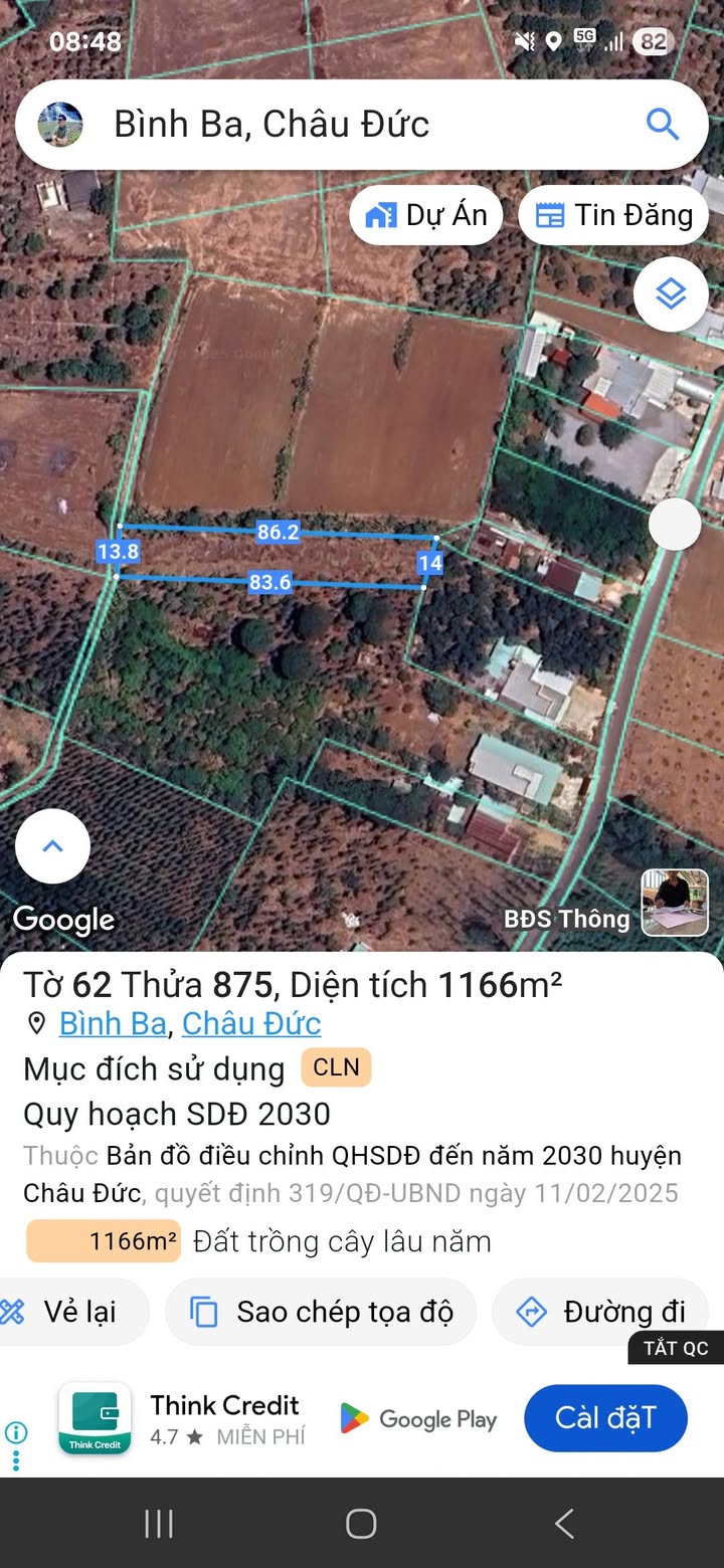 Đất nền Xã Láng Lớn, huyện Châu Đức 3600m² giá 890 triệu - Cơ hội đầu tư hấp dẫn!