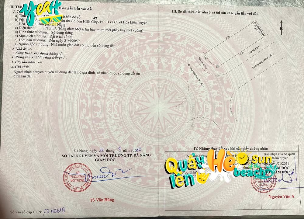 Lô đất Golden Hill Đà Nẵng 171.7m² giá 5 tỷ - Cơ hội đầu tư lý tưởng!