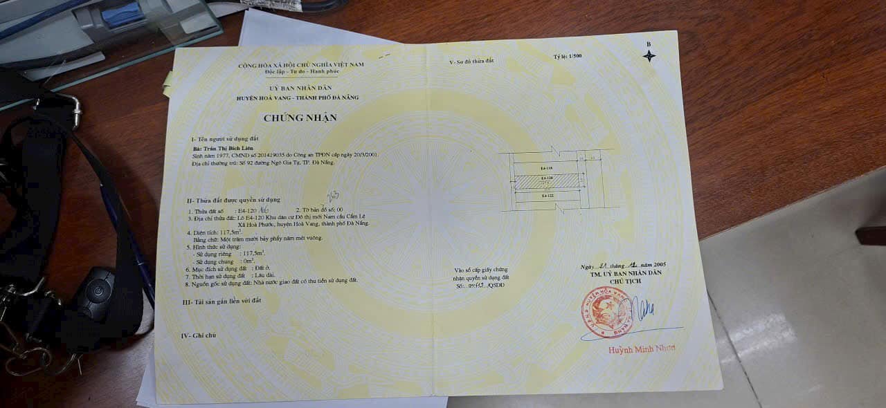 Đất nền Đường Vũ Miên, Hòa Xuân, Đà Nẵng 117m² - Giá 3.89 tỷ, vị trí đắc địa!