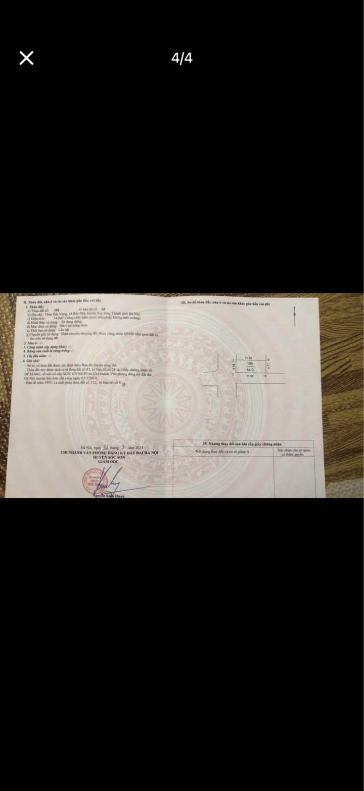 Đất thổ cư 54m² Bắc Vọng giá 1.1 tỷ - Lô góc 2 mặt tiền đẹp