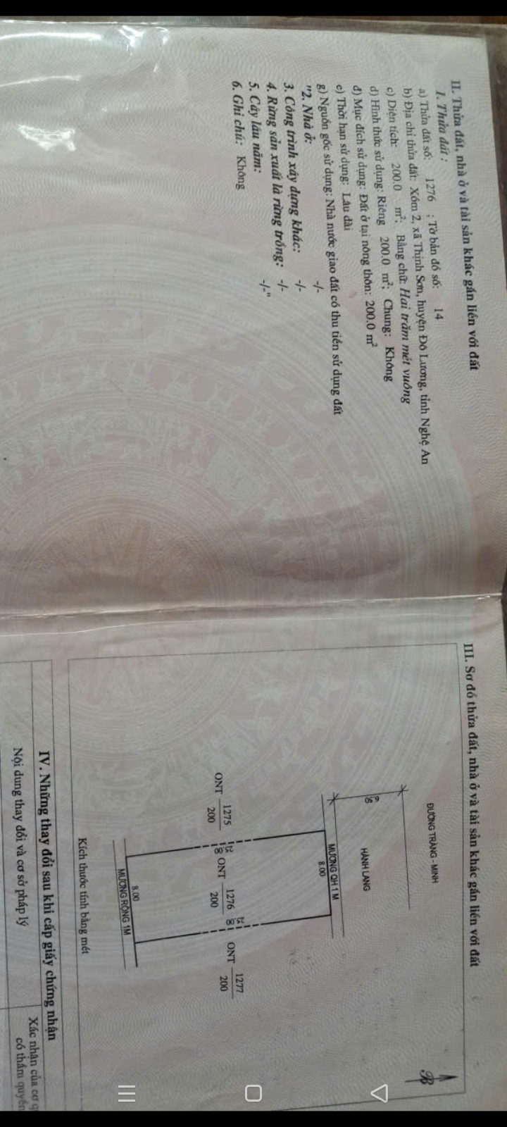 Đất nền mặt đường Tràng Minh, xã Thịnh Sơn, 200m² chỉ 3 tỷ - Cơ hội đầu tư hấp dẫn!