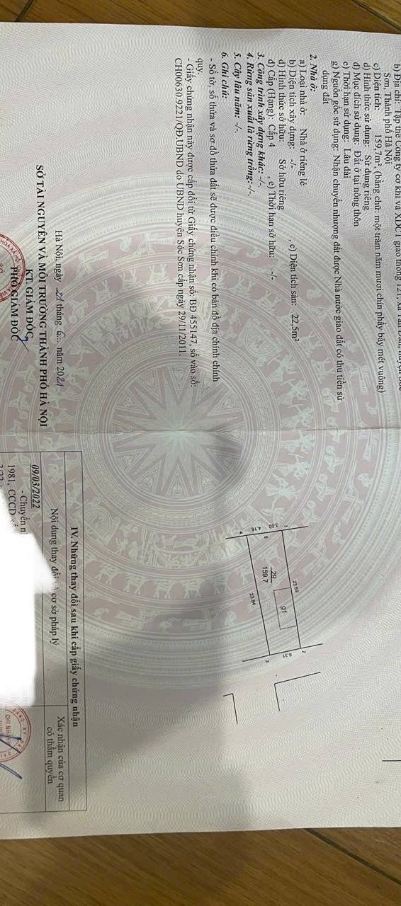 Đất nền Tân Dân, Sóc Sơn 159m² giá 3.18 tỷ - Kinh doanh sầm uất, giao thông thuận tiện!