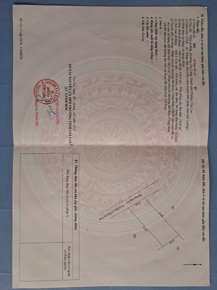Đất thổ cư 259.8m² thôn Ia Rôk, Hội Phú giá thỏa thuận - Mặt tiền thoáng đãng, view đẹp!