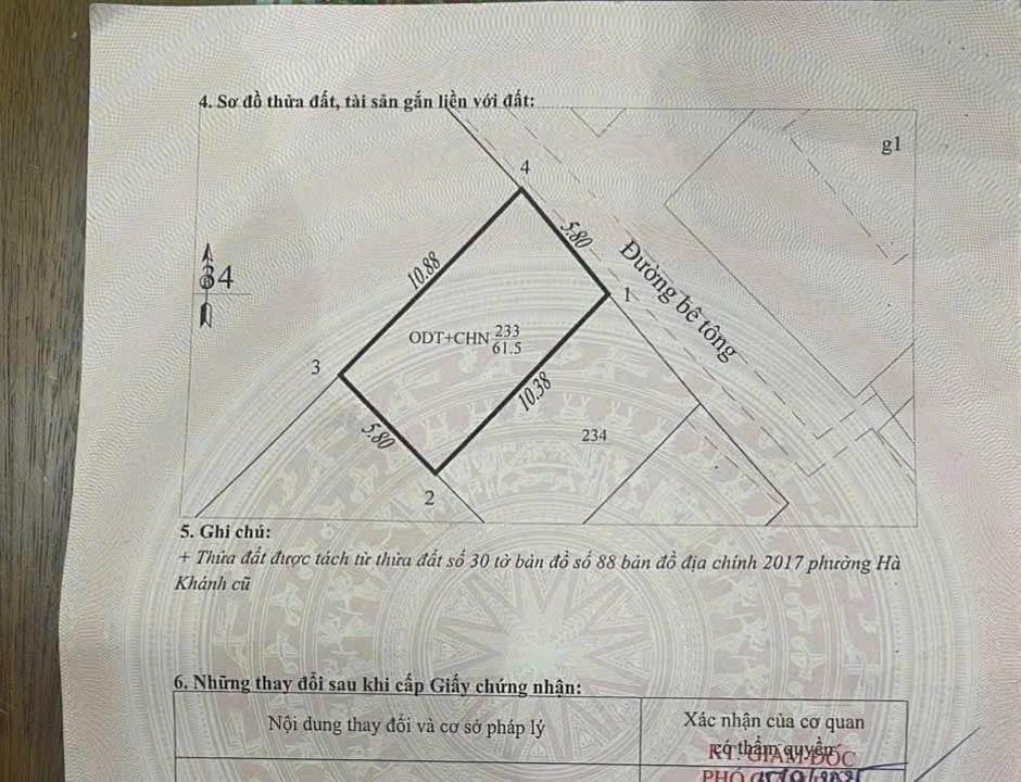 Đất nền tại Ngõ 31, phường Cao Xanh, 61.5m² giá 1.35 tỷ - Cơ hội đầu tư tuyệt vời!
