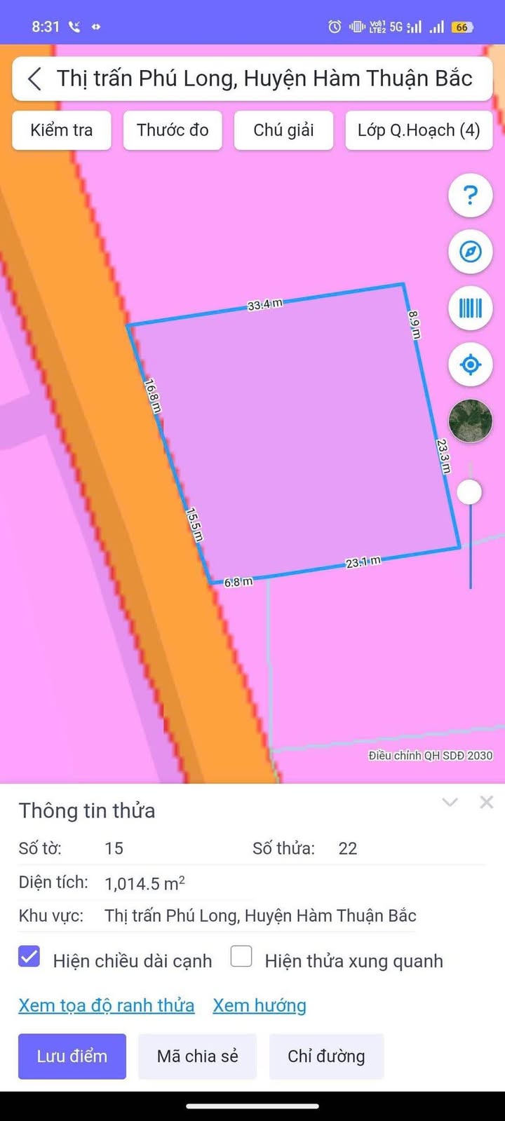 Đất nền 1000m² khu phố Phú Trường, Bình Thuận - Giá 690 triệu, sổ đỏ chính chủ!