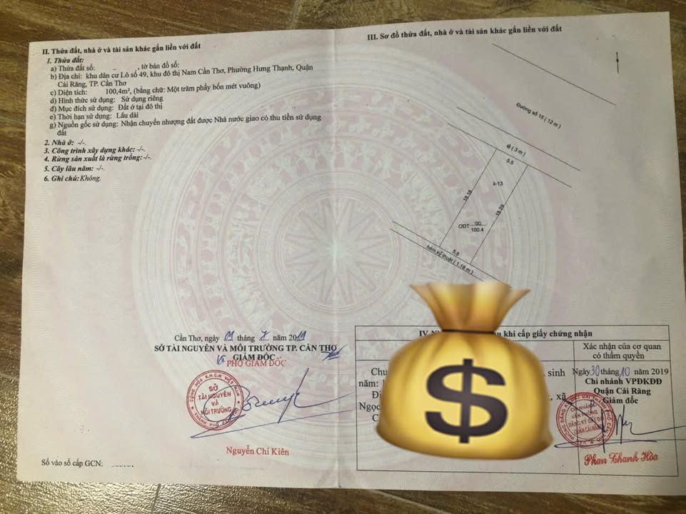 Đất nền Cái Răng 100m² giá 2 tỷ - Đầu tư sinh lời ngay!