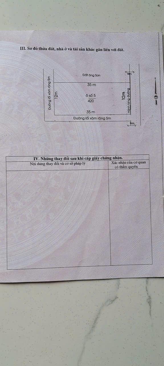 Đất nền 420m² mặt đường Tây Lĩnh, Hương Sơn - Giá chỉ 1.3 tỷ!