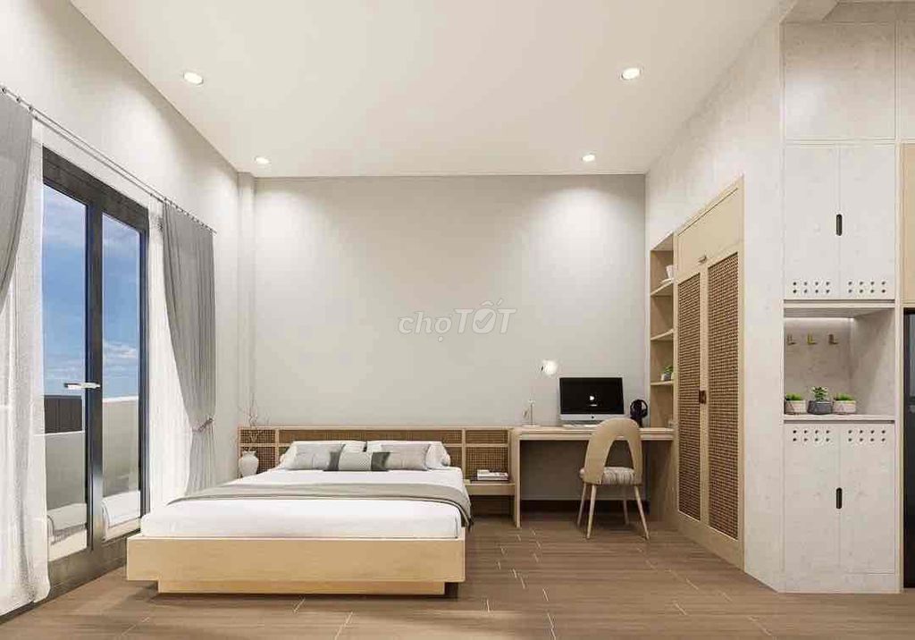 Căn hộ dịch vụ full nội thất 1PN Hoàng Hoa Thám 40m² giá 7.8 triệu - View cực đẹp, thoáng mát!