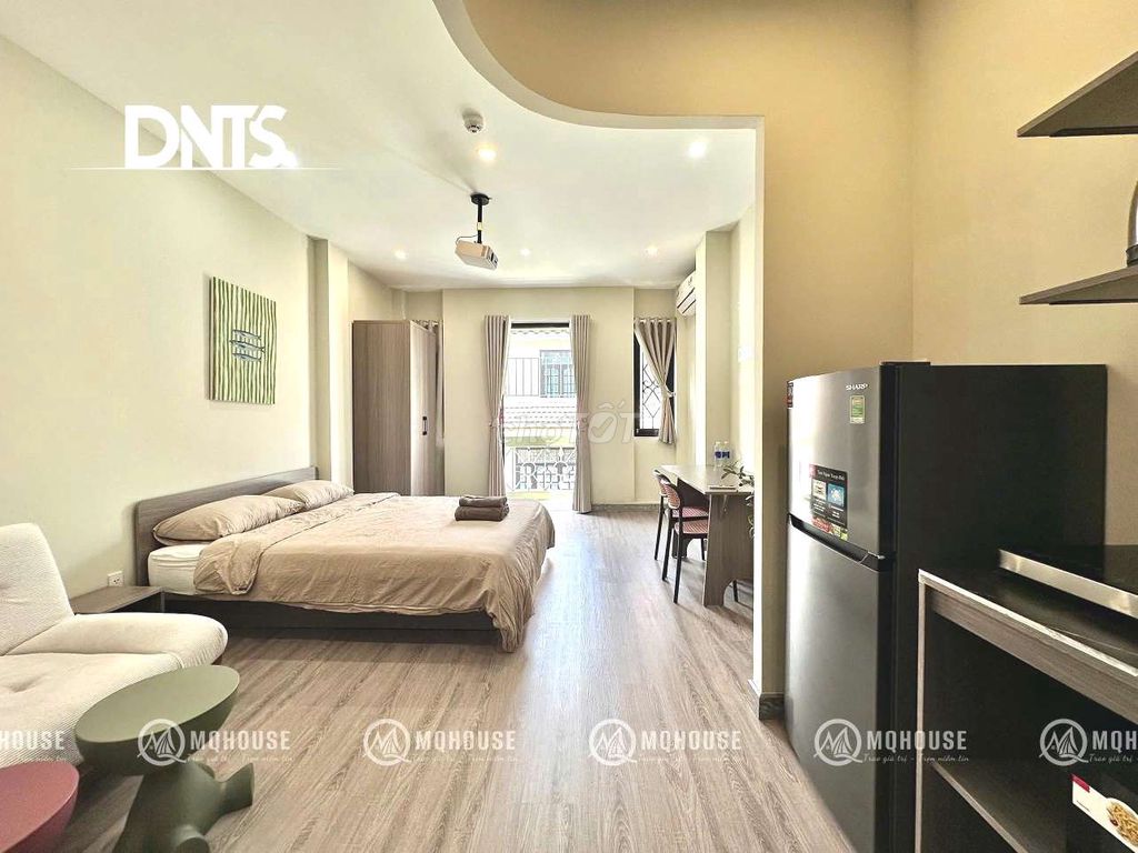Căn hộ 1 phòng ngủ Bến Vân Đồn Quận 4 giá 9 triệu - Full nội thất mới đẹp thoáng!