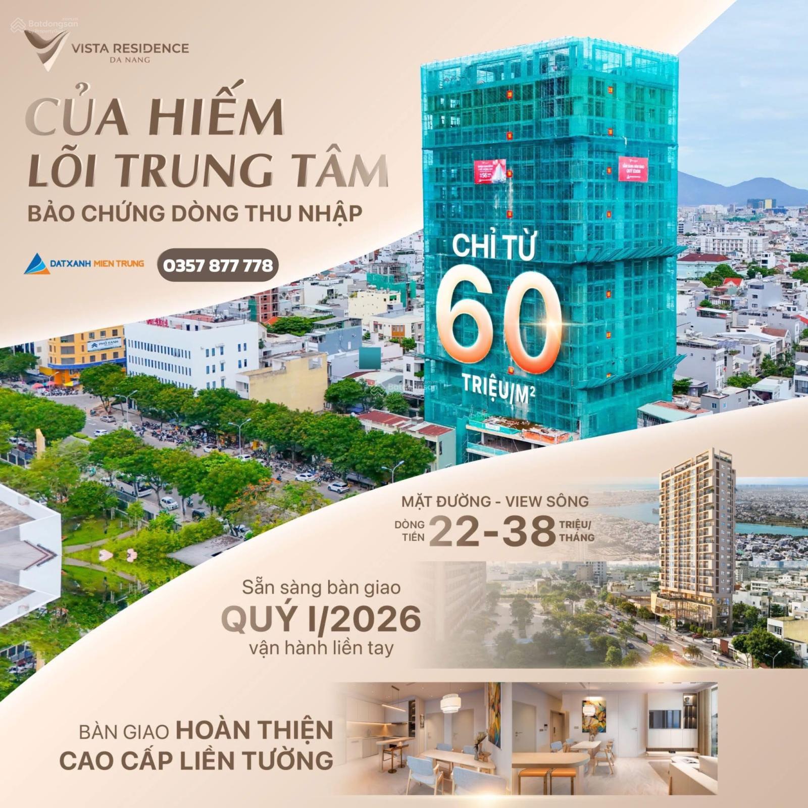 Căn hộ Vista Residence Đà Nẵng 76m² giá 5.3 tỷ - Căn góc view pháo hoa độc nhất!