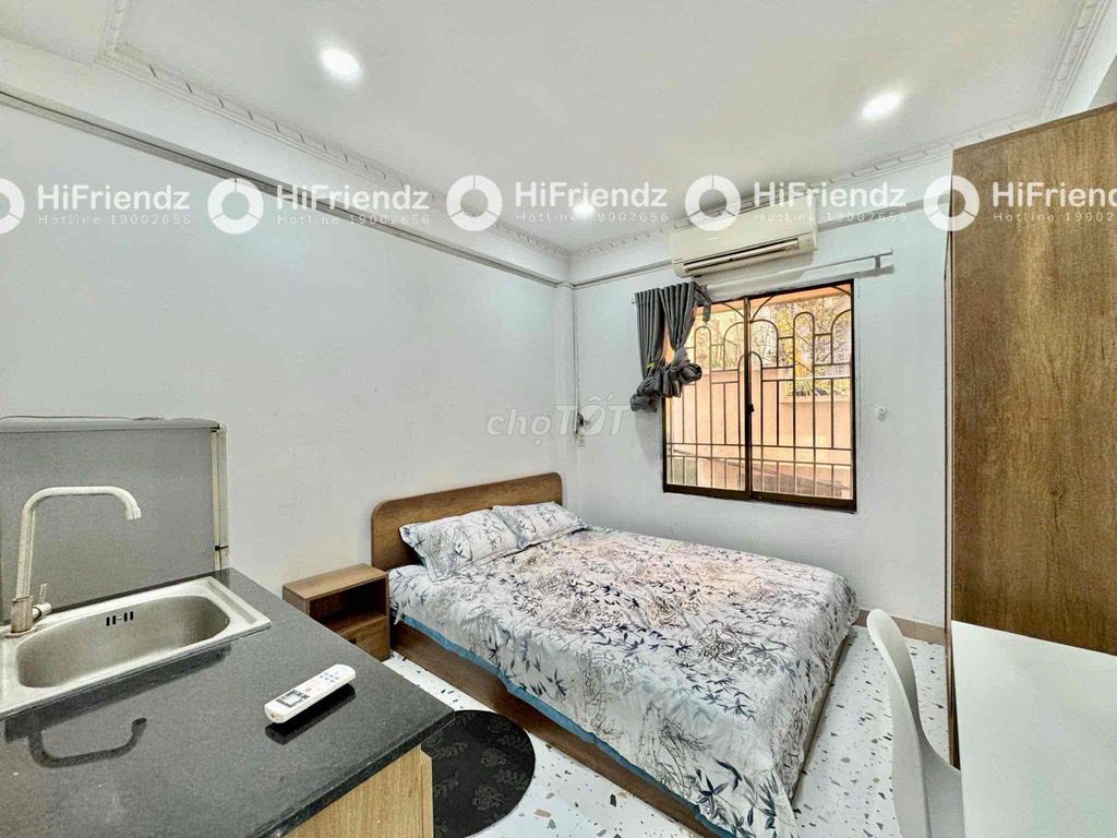Căn hộ Studio Nguyễn Thị Minh Khai 30m² giá 4.9 triệu - Full nội thất, Free xe, được nuôi pet!