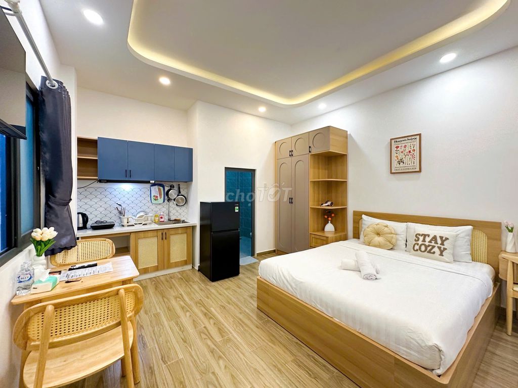 Căn hộ cho thuê 1 PN Phan Đăng Lưu 35m² giá 6.5 triệu - Nội thất mới tinh, an ninh 24/7!