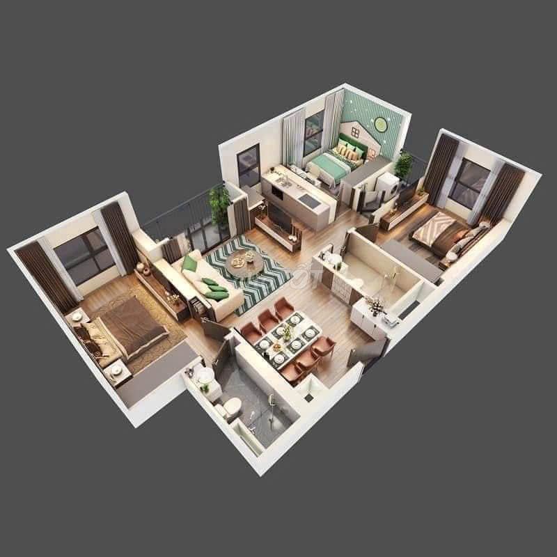 Căn hộ 60m² mặt tiền QL1A, giá 1.7 tỷ - Nhận nhà chỉ 20% vốn!