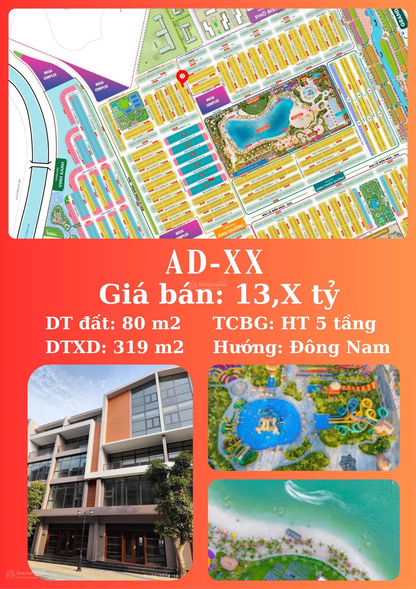 Shophouse Vinhomes Ocean Park 3, 80m² giá 13,6 tỷ - Chính chủ, đầy đủ nội thất!