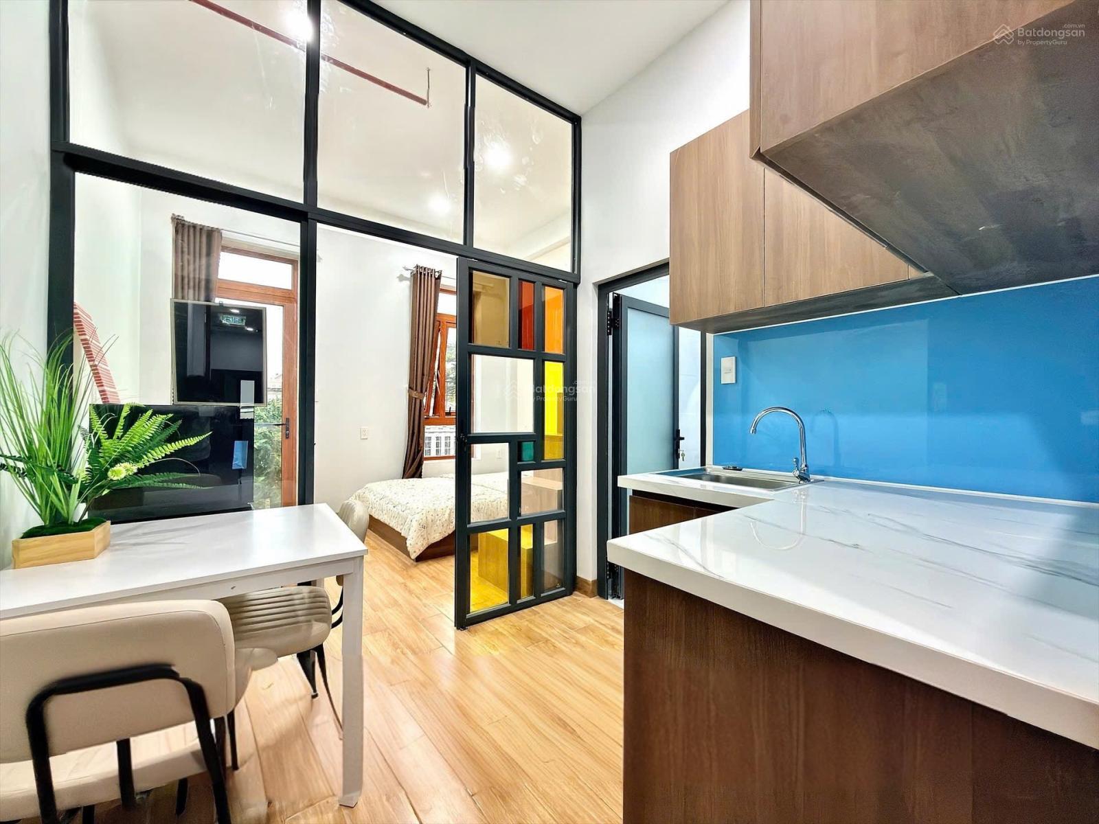 Studio ban công thiết kế tách bếp 24m² chỉ 6.6 triệu - Ngay công viên Làng Hoa Gò Vấp!