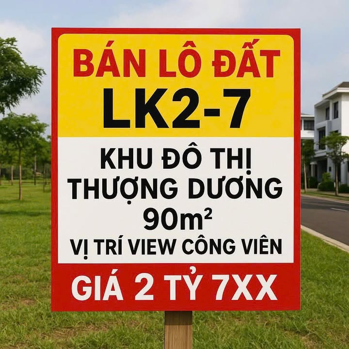 Đất dự án Đô thị Thượng Dương 90m² giá 2 tỷ - Mặt tiền 5m thuận tiện kinh doanh!