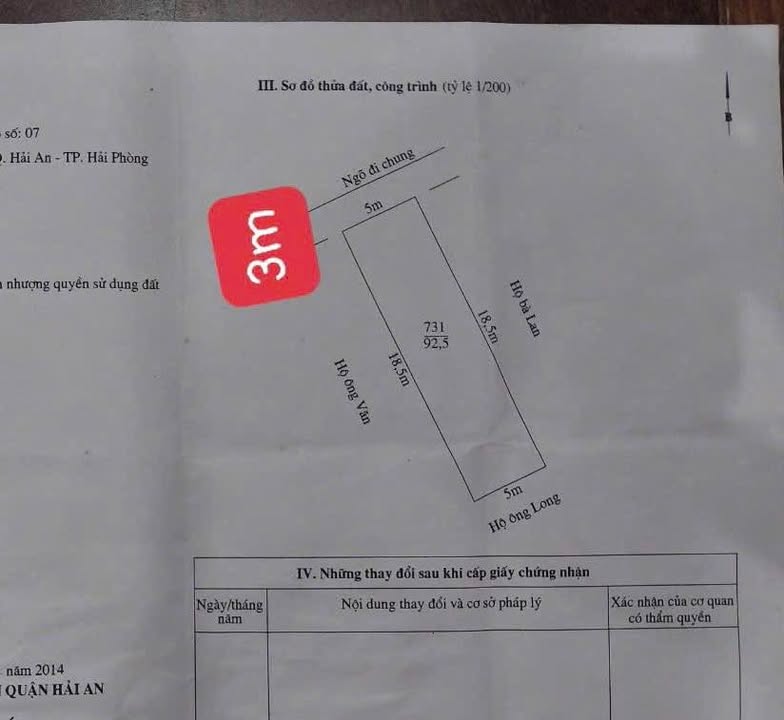 Đất nền Đằng Hải 92,5m² giá 3 tỷ - Gần Chợ Lũng Hoa, thuận tiện đi lại!