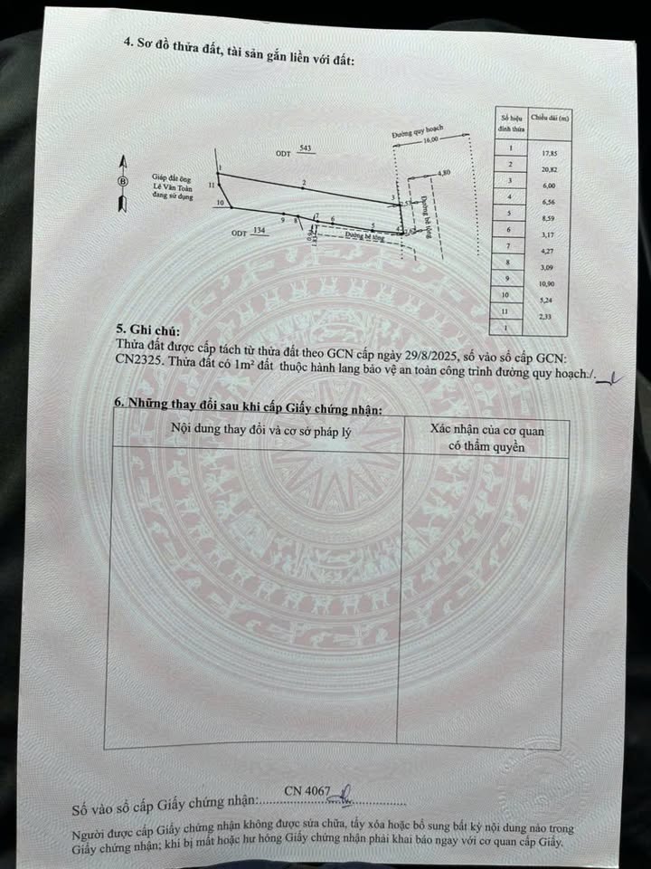 Đất ở tổ dân cư phố Mỹ Thọ, Hoài Nhơn Đông, 228m² giá 500 triệu - Sổ đỏ chính chủ!
