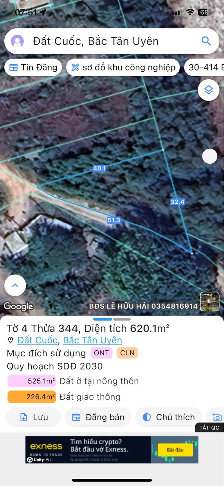 Đất nền Đất Cuốc 620m² giá 3 tỷ - Phù hợp xây trọ và kiot cho thuê!