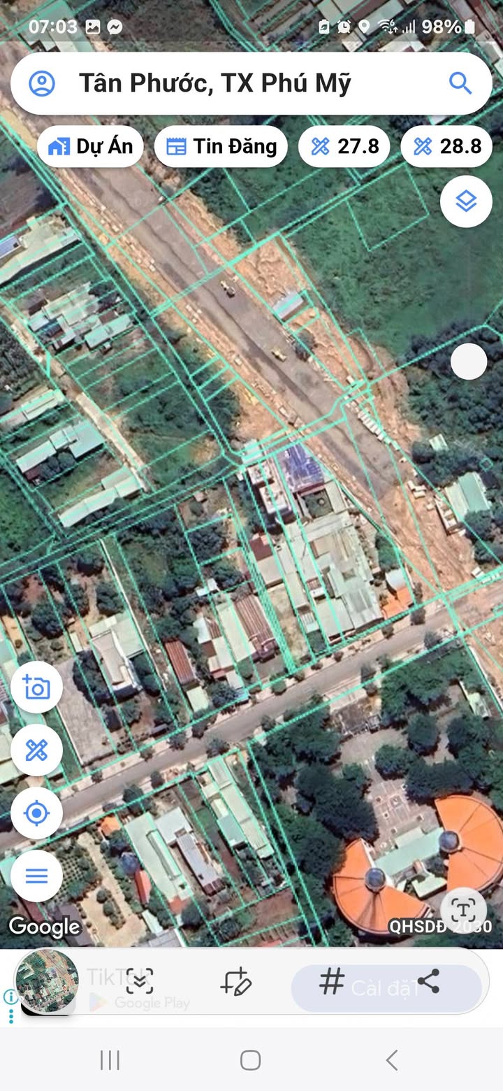 Đất nền Tân Phước 432m² - Đường nhựa 8m, cách Quốc Lộ 51 chỉ 200m