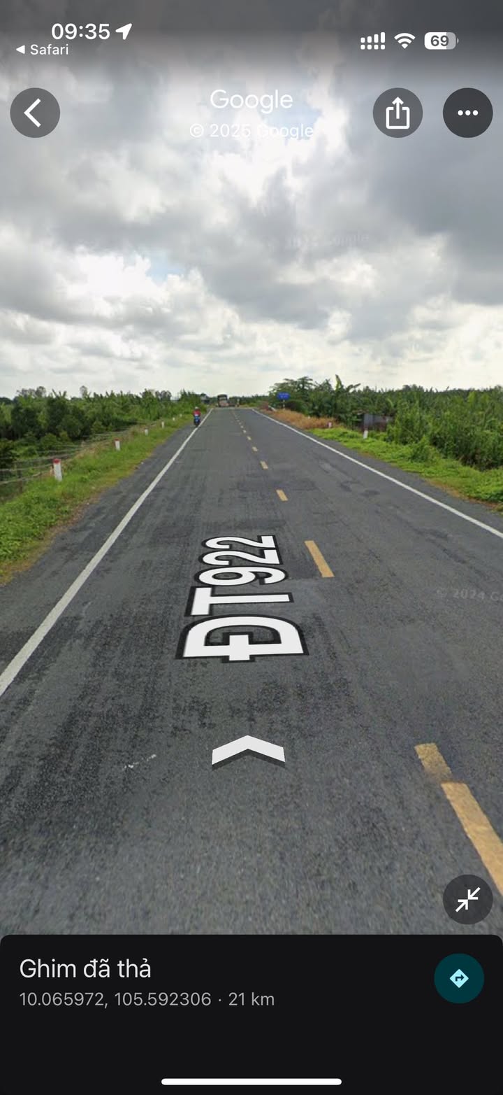 Đất nền mặt tiền Tỉnh Lộ 922, Định Môn, Ô Môn, Cần Thơ 1375m² - Giá đầu tư tốt!