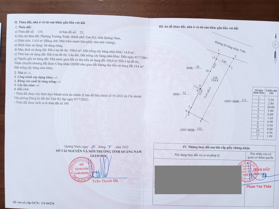 Đất nền Trường Xuân, Tam Kỳ 110m² giá 1.1 tỷ - Đầu tư sinh lời ngay!