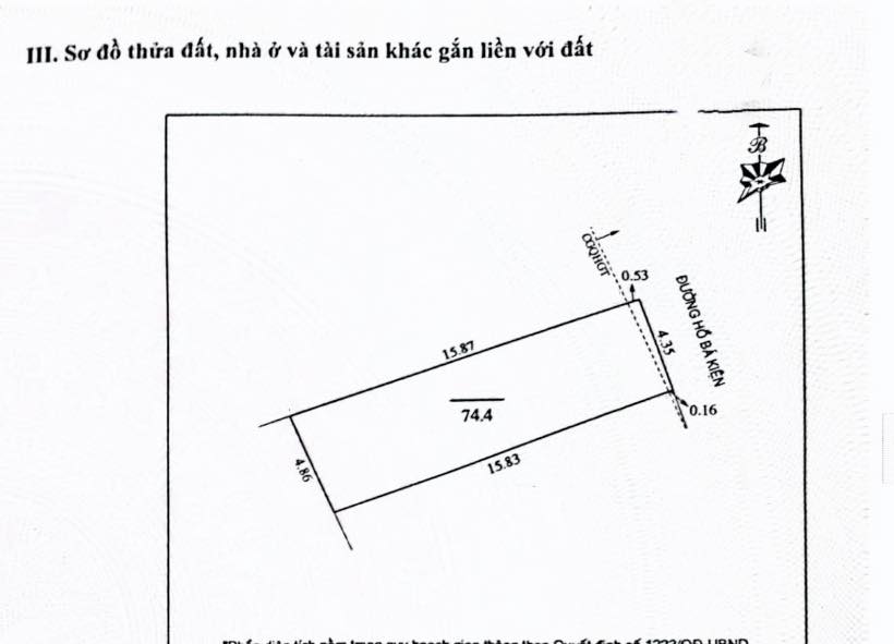 Nhà mặt đường Hồ Bá Kiện, Vinh 74m² giá 4.3 tỷ - Vị trí kinh doanh đắc địa!