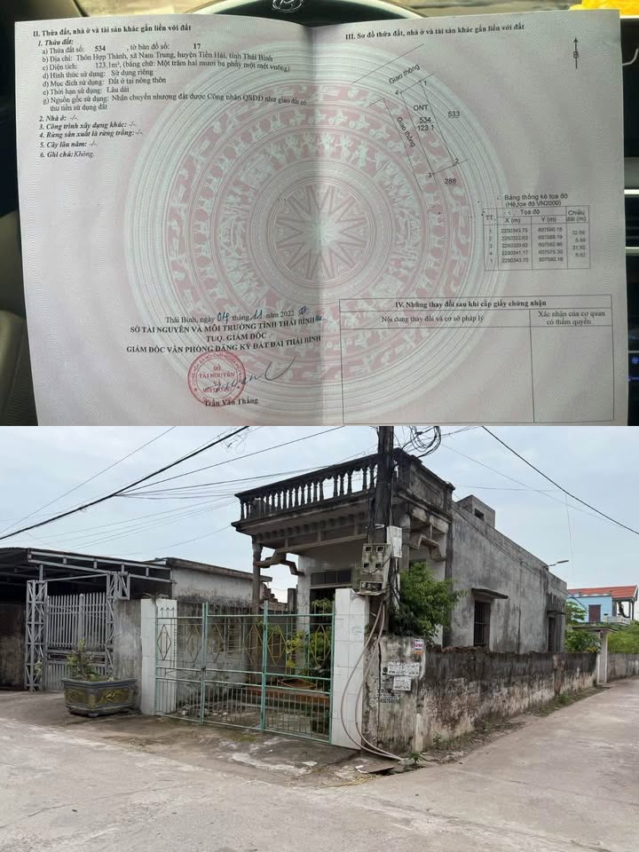 Nhà 1 tầng kiên cố 123m² tại Hưng Phú, Tiền Hải - Giá chỉ 1.2 tỷ!