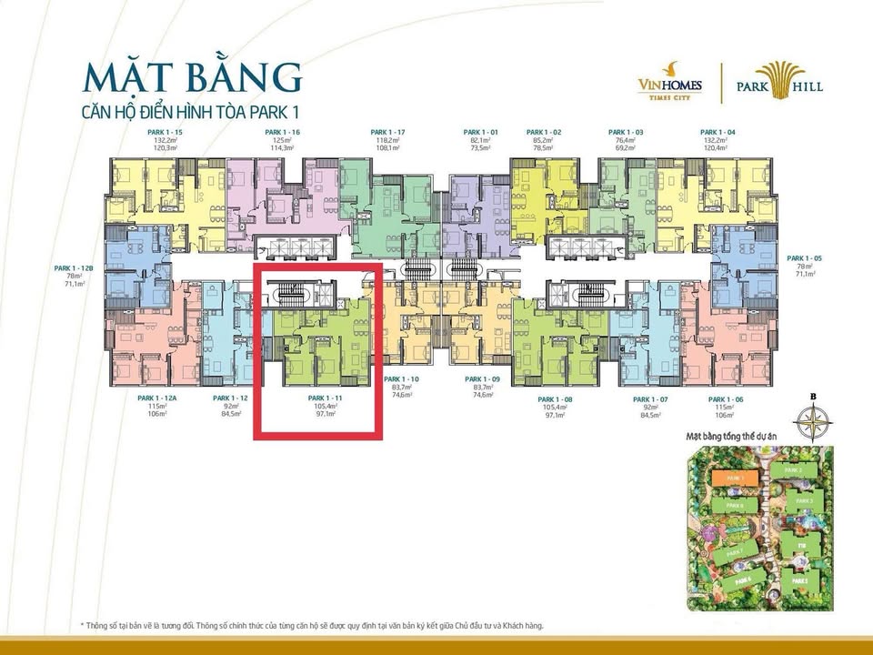 Căn hộ Park Hill 106m² giá 1x tỷ - Full nội thất, view Nam tuyệt đẹp!