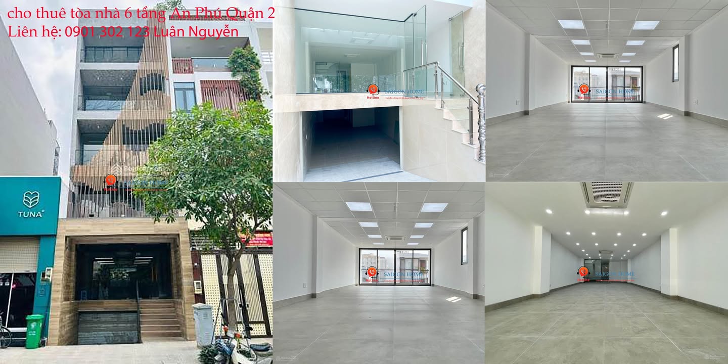 Cho thuê văn phòng 500m² đường Trần Lựu, quận 2 - Thiết kế hiện đại, giá 75 triệu/tháng!