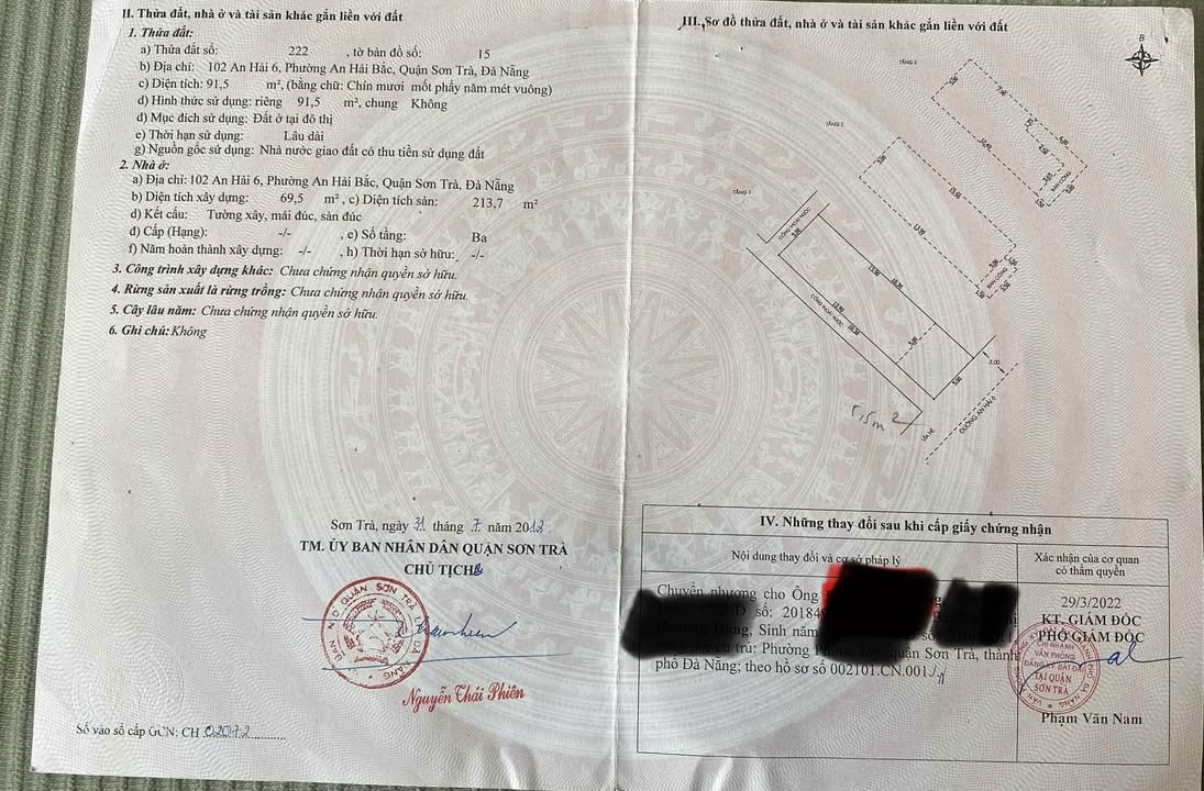 Nhà mặt tiền An Hải 6, Đà Nẵng 91,5m² giá 10.x tỷ - Dòng tiền ổn định 40 triệu/tháng!