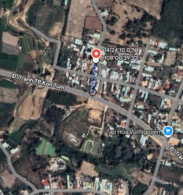 Lô đất thổ cư Đắk Cấm, Kon Tum 198m² giá 300 triệu - Cơ hội đầu tư tuyệt vời!