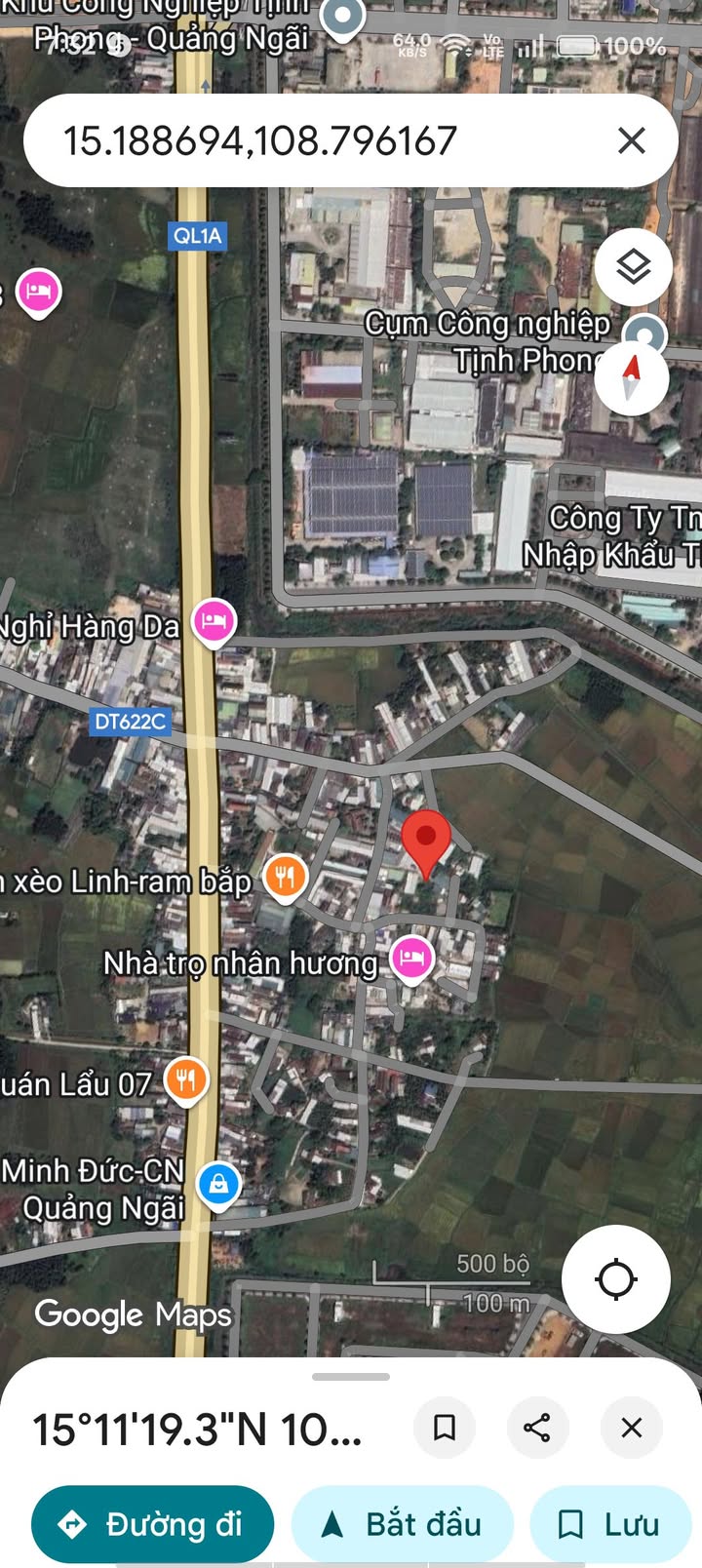 Đất nền Tịnh Phong Sơn Tịnh 200m² giá 1.1 tỷ - Phù hợp xây trọ