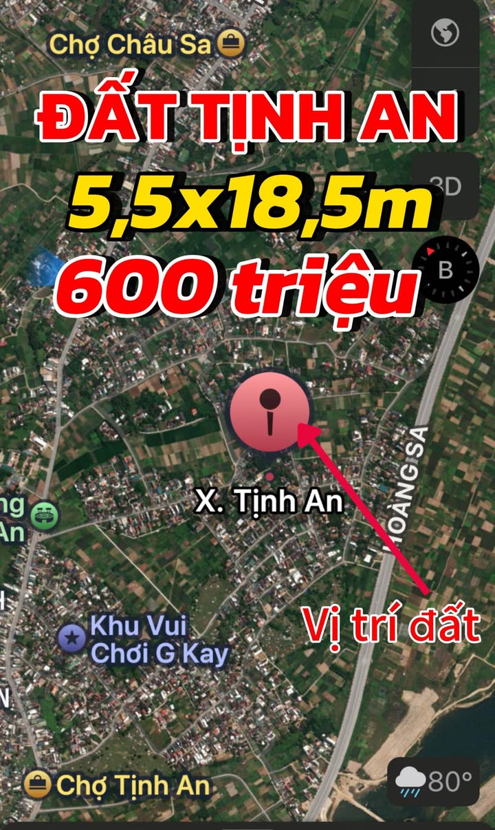 Đất Tịnh An - Trương Quang Trọng 100m² giá 600 triệu - Cơ hội đầu tư hấp dẫn!