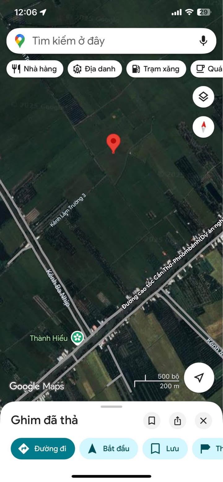 Đất nền 18 công tại phường Vĩnh Tế, Châu Đốc - Mặt tiền mương nước, giá chỉ 2.16 tỷ!