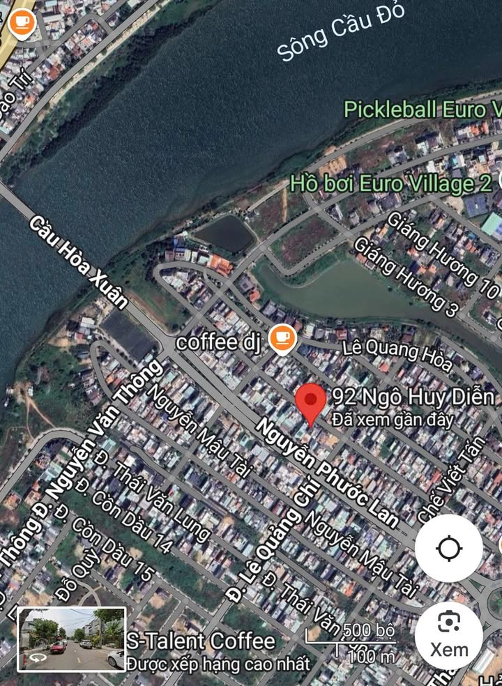 Đất nền đường Ngô Huy Diễn, Đà Nẵng 100m² giá 7.25 tỷ - Tiềm năng đầu tư vượt trội!