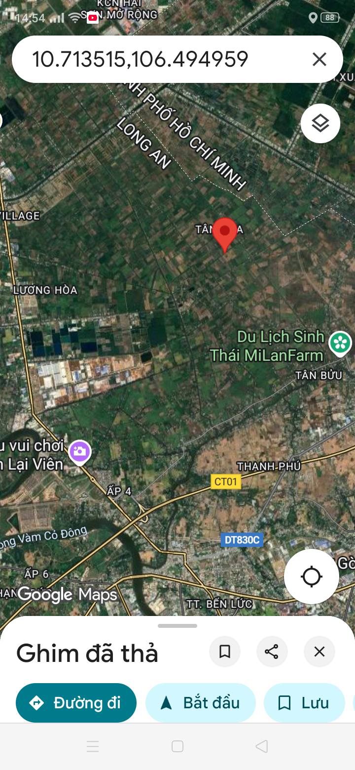 Đất vườn 4500m² tại Tân Hòa, Bến Lức - Giá chỉ 3.5 tỷ, cơ hội đầu tư tuyệt vời!