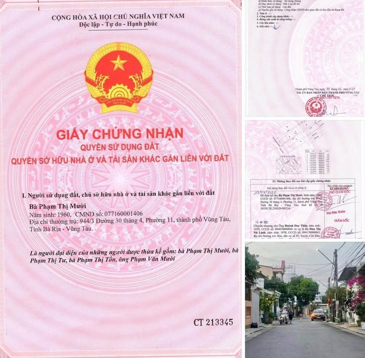 Đất Hẻm 944 Đường 30/4, Phường Phước Thắng, 310m² giá 11.6 tỷ - Cơ hội đầu tư tốt!