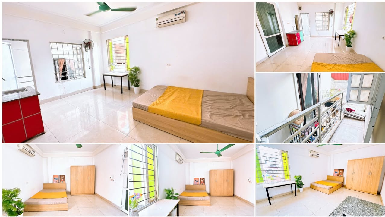 Phòng cho thuê tại Cầu Giấy 26m² - Nội thất đầy đủ, ban công thoáng mát