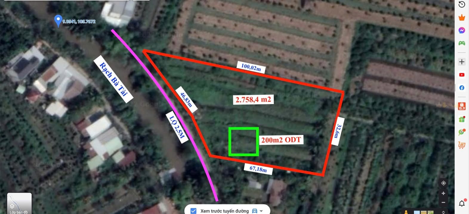 Đất CLN 2758m² tại Ấp Thạnh Thuận, Hậu Giang - Giá chỉ 8.275 tỷ, thương lượng ngay!