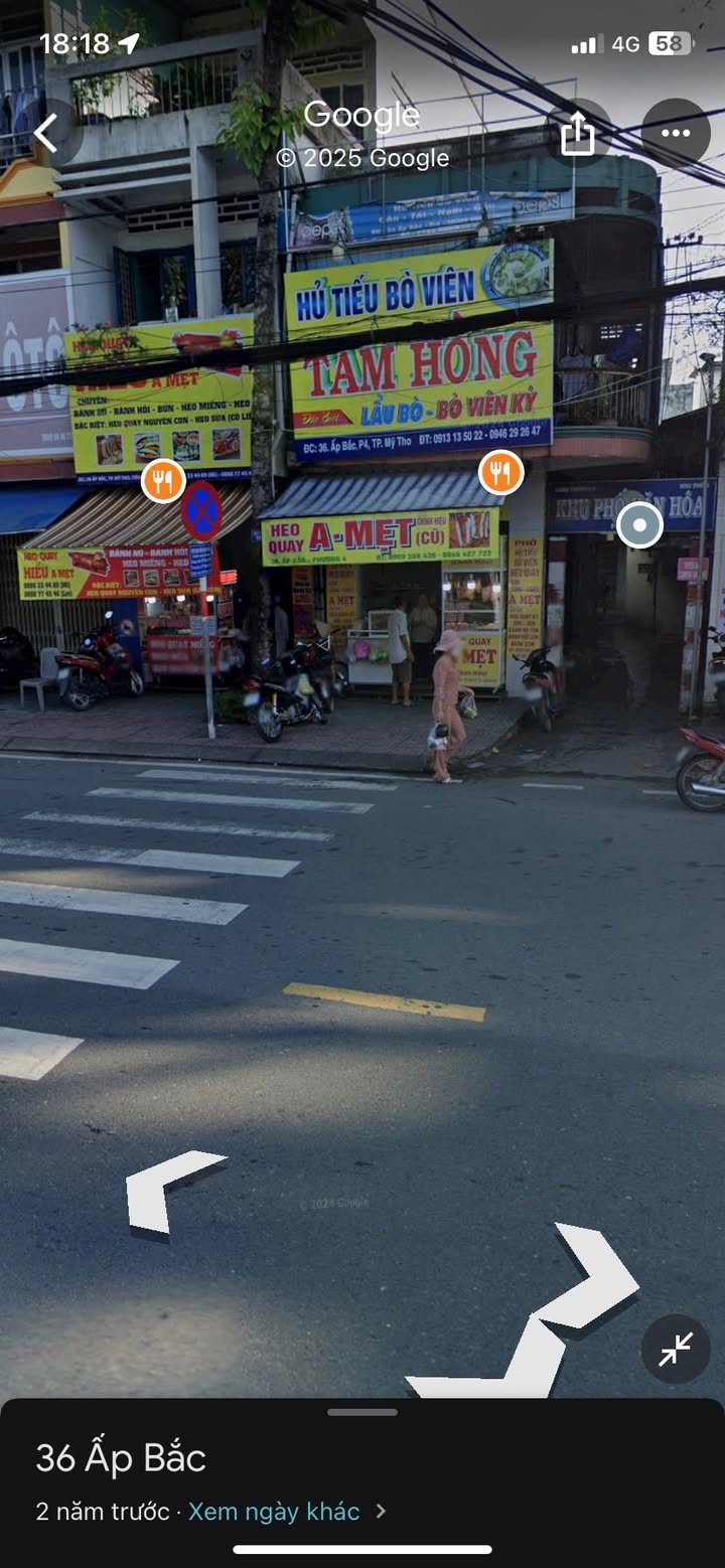 Nhà nguyên căn mặt tiền 36 Ấp Bắc, Mỹ Tho 112m² chỉ 16 triệu - Vị trí đắc địa cho kinh doanh!