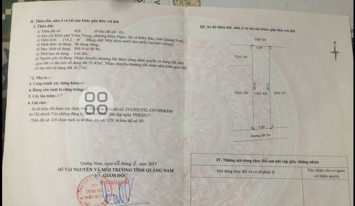 Đất nền Viêm Trung, Điện Ngọc 118m² giá chỉ 1.8 tỷ - Cơ hội đầu tư tuyệt vời!