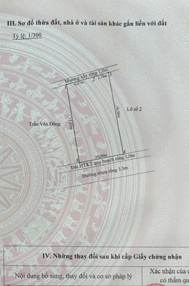 Đất thổ cư Hùng Tiến Vĩnh Bảo 180m² chỉ 1 tỷ - Cơ hội đầu tư tuyệt vời!