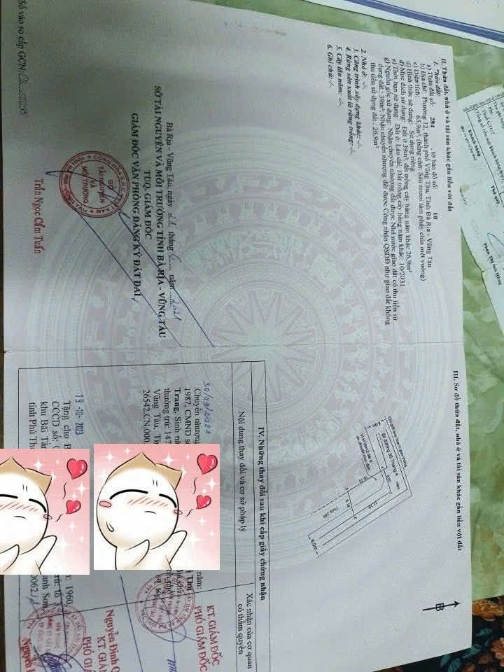 Đất thổ cư 67m² giá 1.8 tỷ - Sổ đỏ chính chủ, vị trí đẹp tại Vũng Tàu!