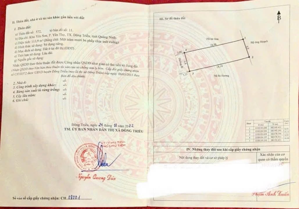 Đất nền Mạo Khê, Đông Triều 113m² giá 500 triệu - Cơ hội an cư lý tưởng!