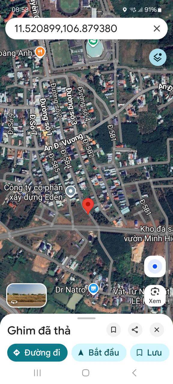 Đất thổ cư 420m² tại Tân Bình, Đồng Xoài - Giá chỉ 2 tỷ!